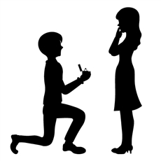 ローズボックスでプロポーズ